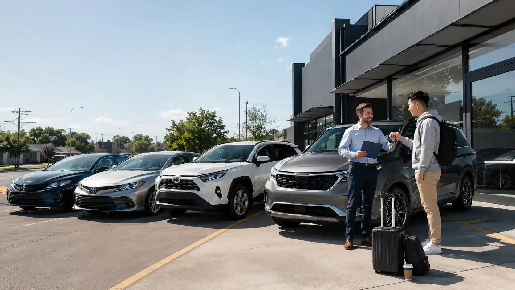 Toyota Camry Hybrid for long term car rental in Brunswick