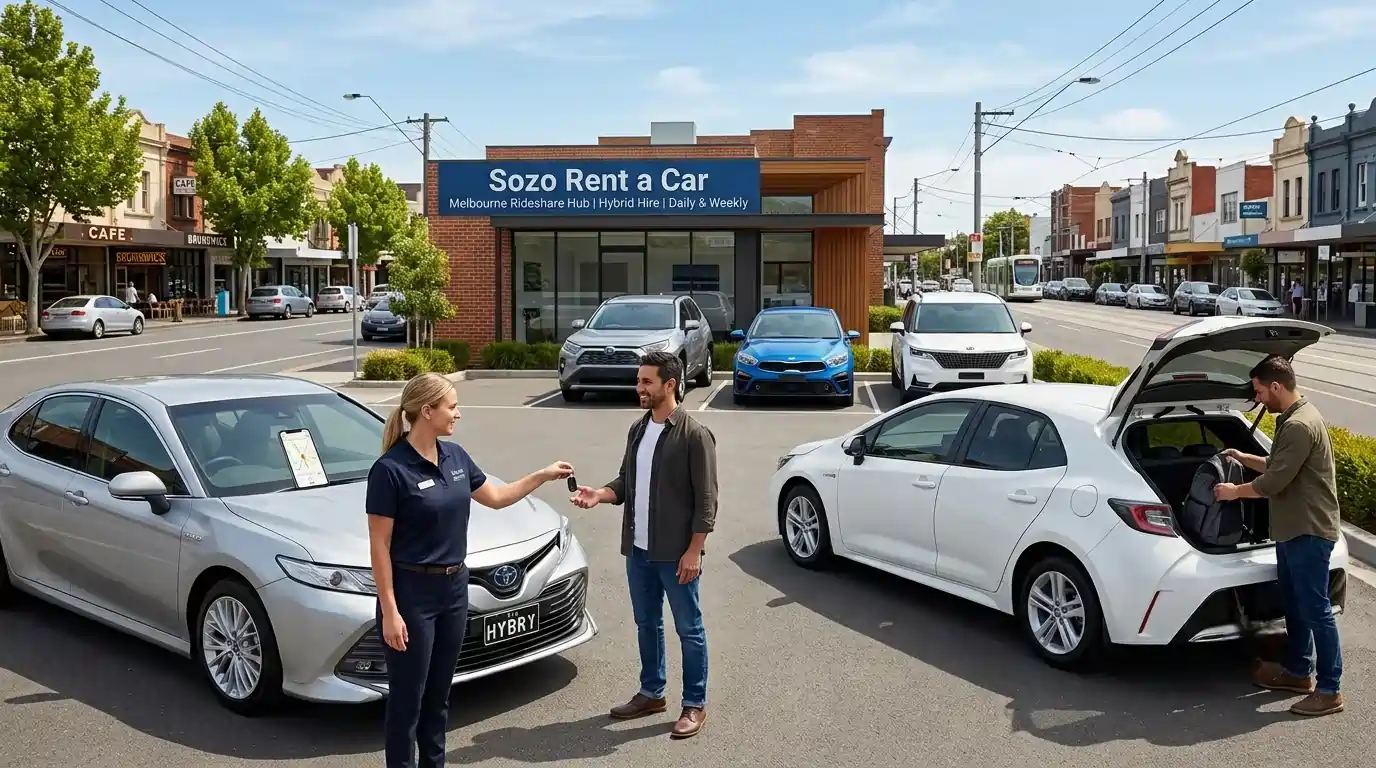 Toyota Camry Hybrid for Uber car rental in Brunswick